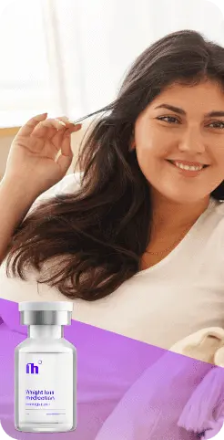 Happy woman using Futurhealth Semaglutide for safe weight loss